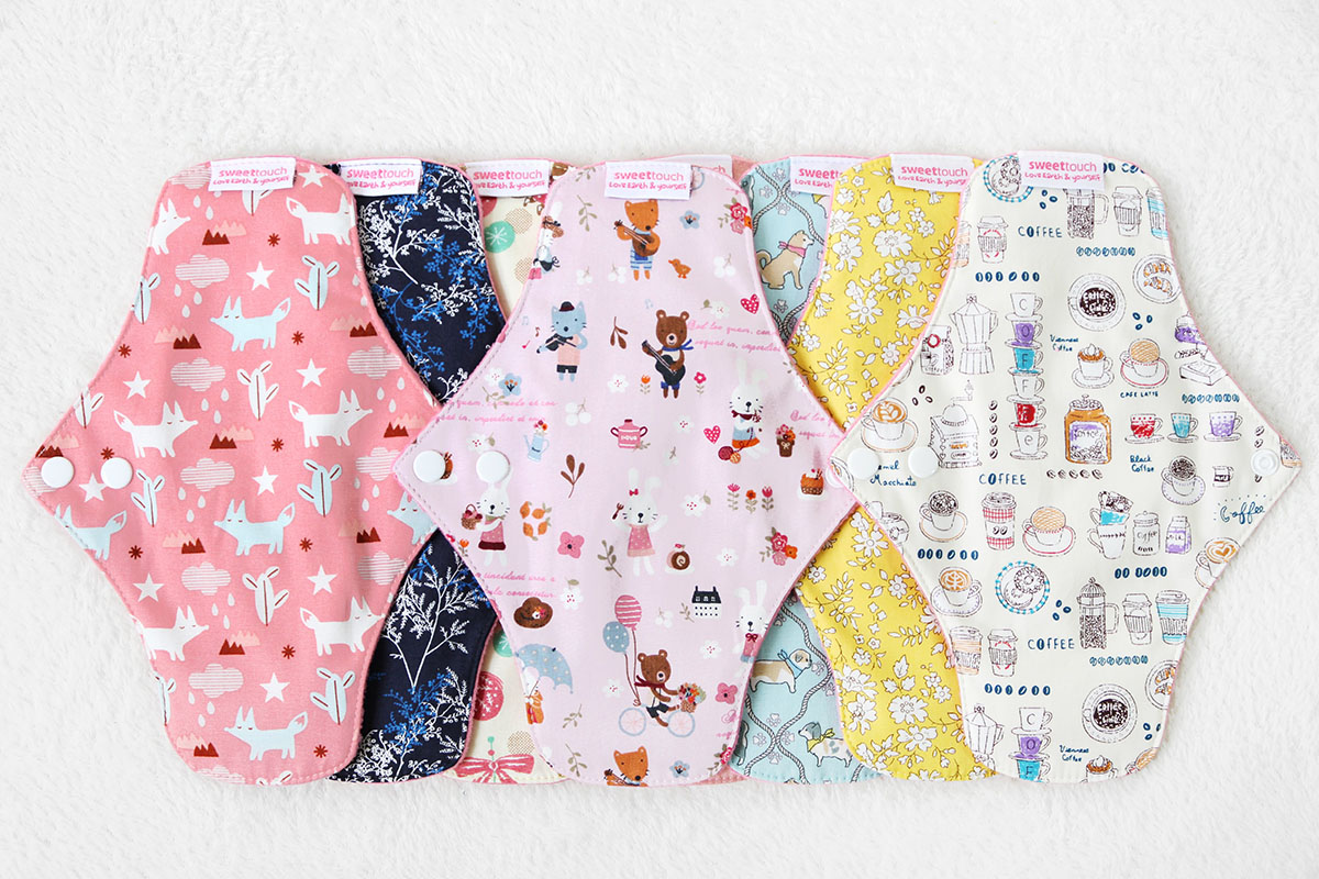 甜蜜接觸SweetTouch-甜蜜綿24cm標準布衛生棉8件組