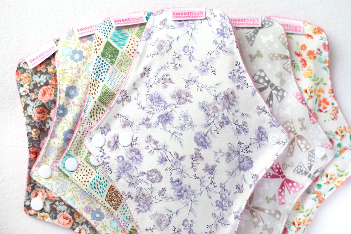 甜蜜接觸SweetTouch-甜蜜綿24cm標準布衛生棉8件組