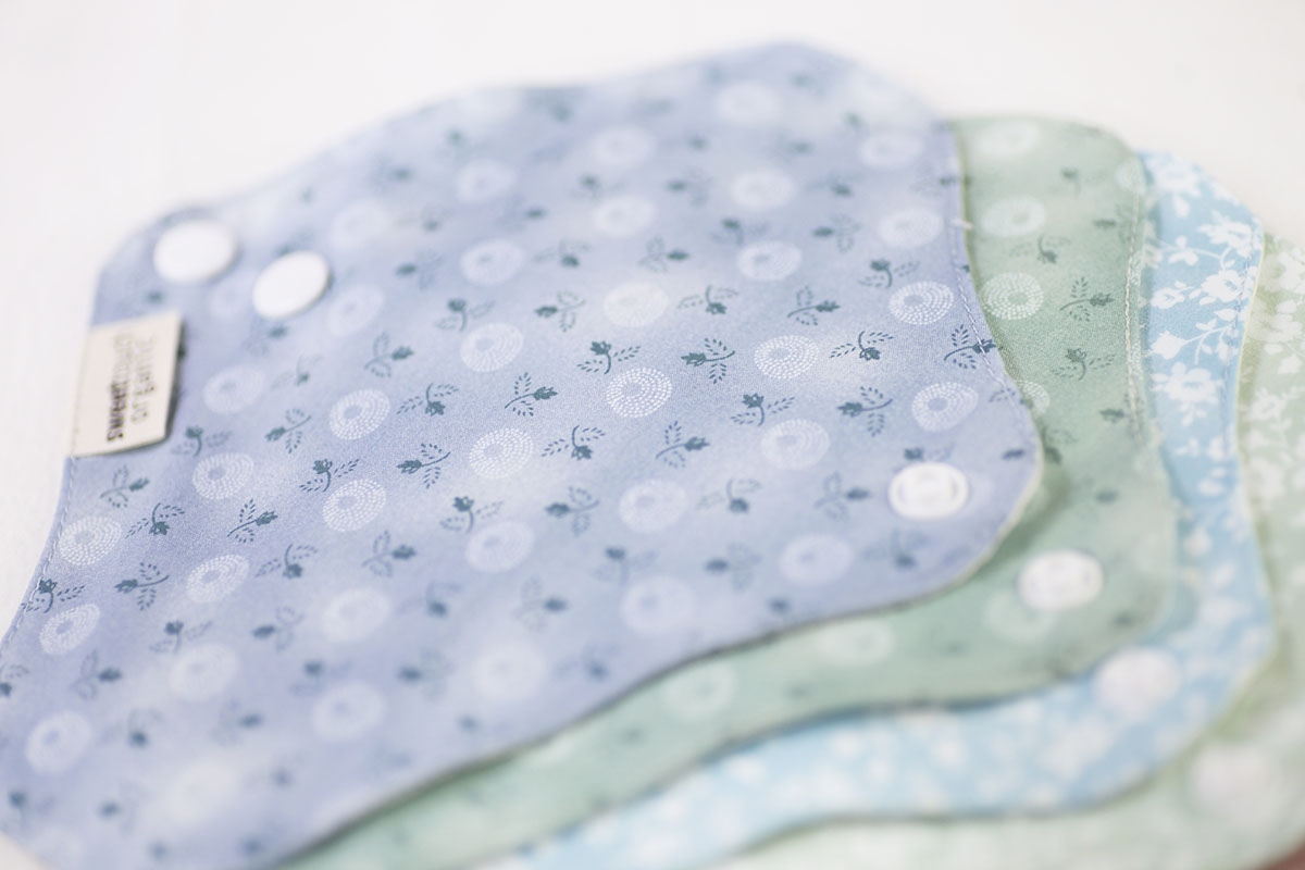 甜蜜接觸SweetTouch-有機棉加厚防水款布護墊8件組