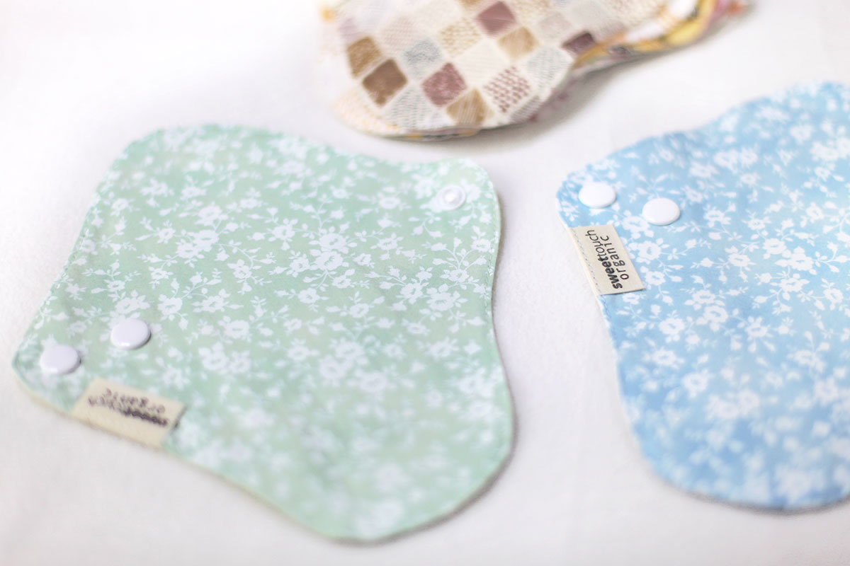 甜蜜接觸SweetTouch-有機棉加厚防水款布護墊8件組