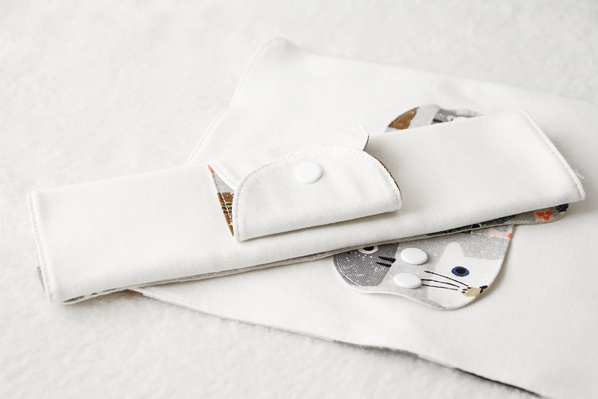 甜蜜接觸SweetTouch-摺疊型有機棉布衛生棉5件組