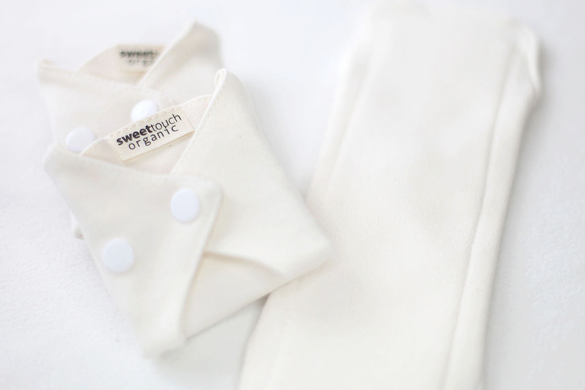 甜蜜接觸SweetTouch-有機棉-無防水層-24cm布衛生棉3件組