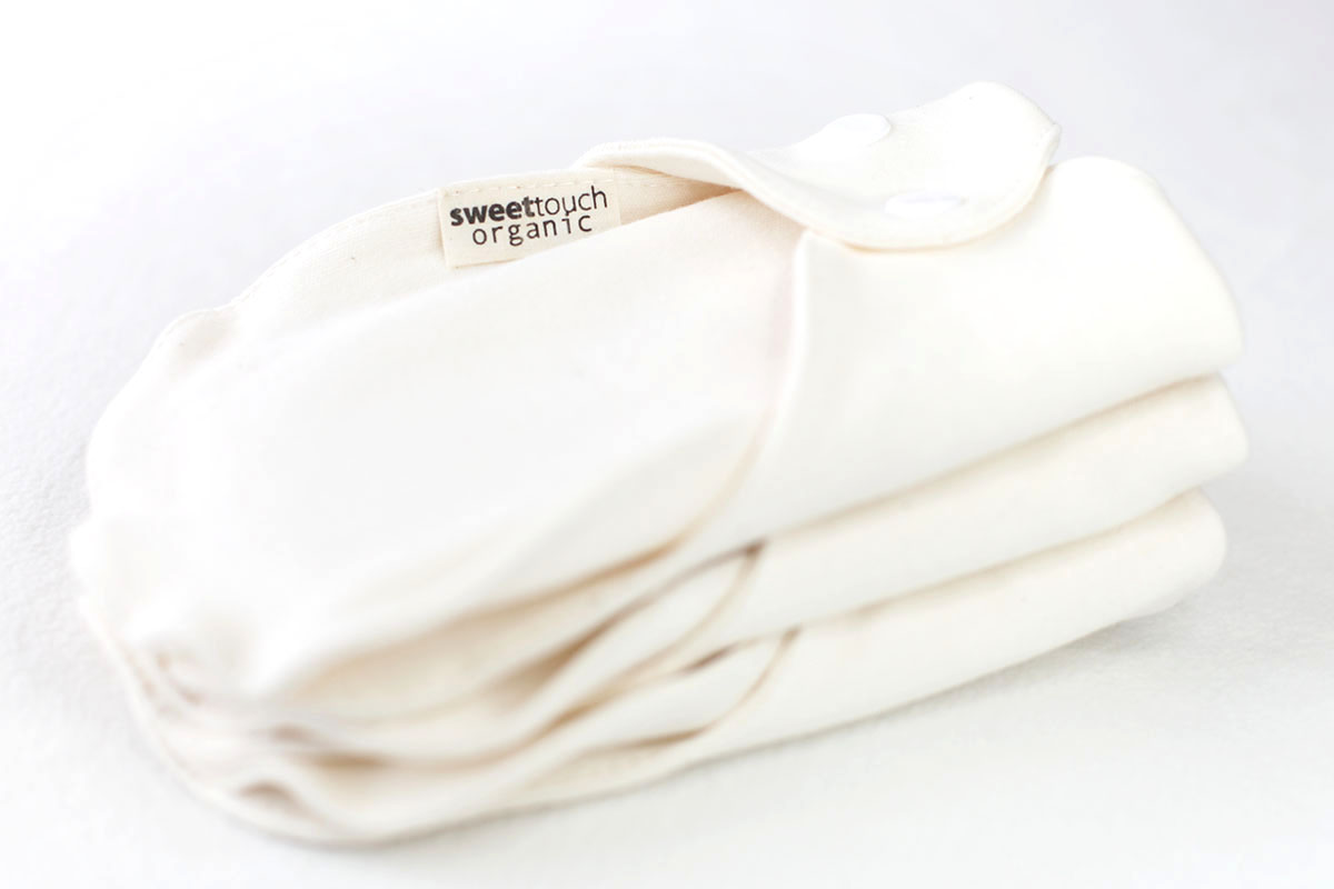 甜蜜接觸SweetTouch-有機棉-無防水層-28cm布衛生棉3件組