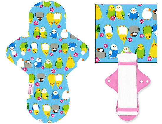 甜蜜接觸SweetTouch-分離型日用布衛生棉28cm外襯+三層口袋吸水墊套組+送標準額外吸水墊1片