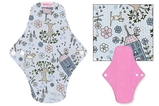 甜蜜接觸SweetTouch-甜蜜綿布衛生棉24cm日用標準