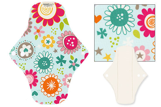 甜蜜接觸SweetTouch-有機棉布衛生棉24cm日用標準