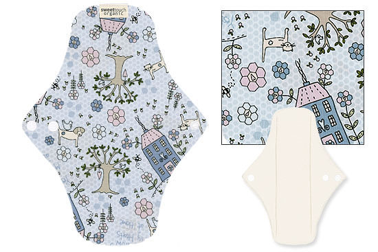 甜蜜接觸SweetTouch-有機棉布衛生棉24cm日用標準