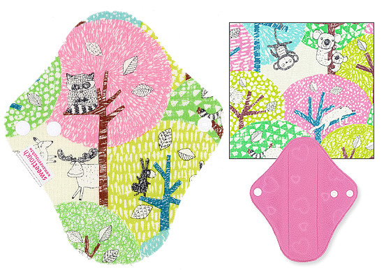 甜蜜接觸SweetTouch-甜蜜綿布衛生棉19cm量少