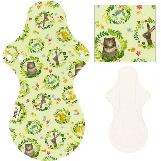 甜蜜接觸SweetTouch-有機棉夜用布衛生棉36cm加大尾翼