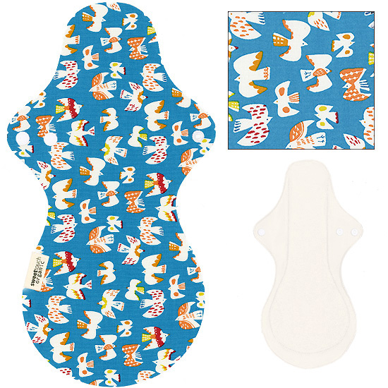 甜蜜接觸SweetTouch-有機棉夜用布衛生棉36cm加大尾翼