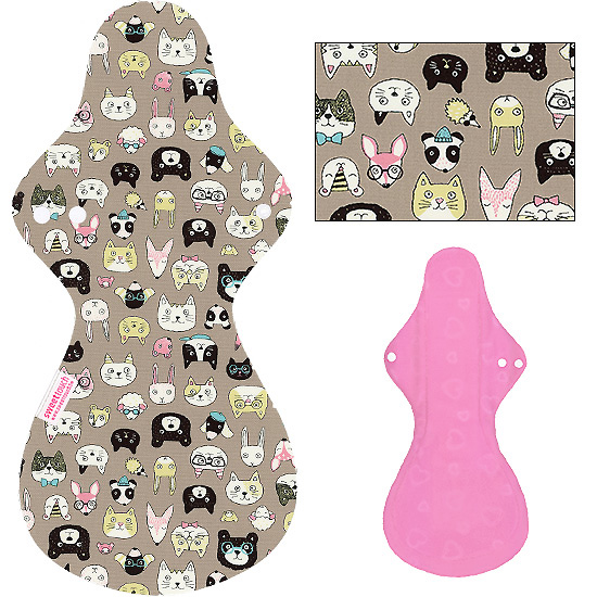 甜蜜接觸SweetTouch-甜蜜綿布衛生棉42cm夜用加大尾翼