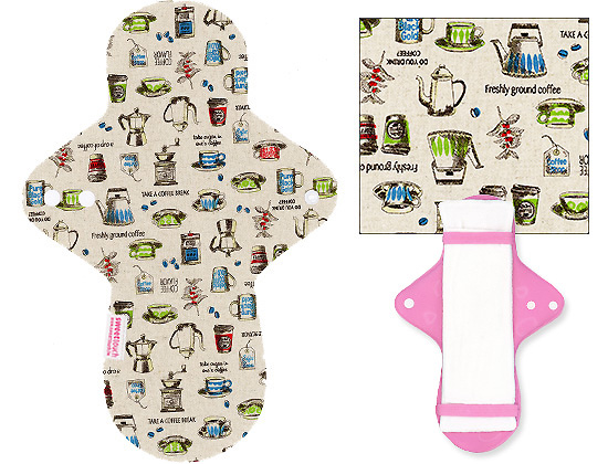 甜蜜接觸SweetTouch-分離型日用布衛生棉28cm外襯+三層口袋吸水墊套組+送標準額外吸水墊1片