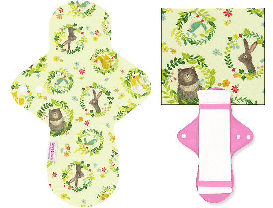 甜蜜接觸SweetTouch-分離型日用布衛生棉28cm外襯+三層口袋吸水墊套組+送標準額外吸水墊1片