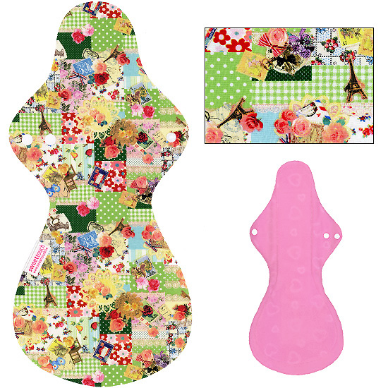 甜蜜接觸SweetTouch-甜蜜綿布衛生棉42cm夜用加大尾翼