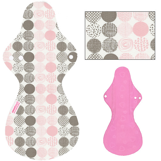 甜蜜接觸SweetTouch-甜蜜綿布衛生棉42cm夜用加大尾翼