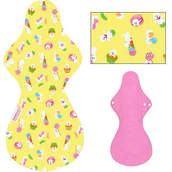 甜蜜接觸SweetTouch-甜蜜綿布衛生棉42cm夜用加大尾翼