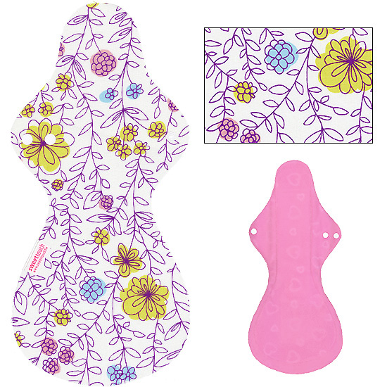 甜蜜接觸SweetTouch-甜蜜綿布衛生棉42cm夜用加大尾翼