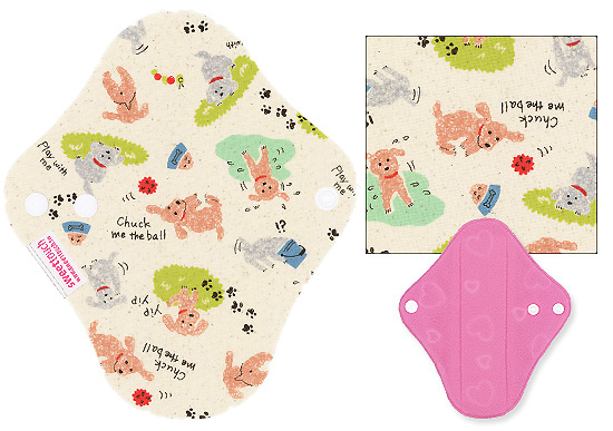 甜蜜接觸SweetTouch-甜蜜綿布衛生棉19cm量少