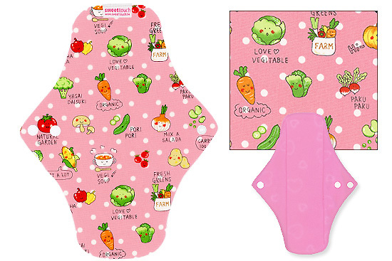 甜蜜接觸SweetTouch-甜蜜綿布衛生棉24cm日用標準