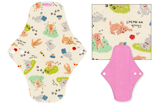 甜蜜接觸SweetTouch-甜蜜綿布衛生棉24cm日用標準