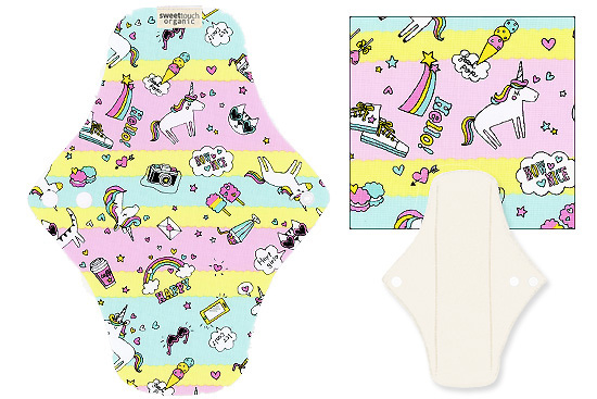 甜蜜接觸SweetTouch-有機棉布衛生棉24cm日用標準