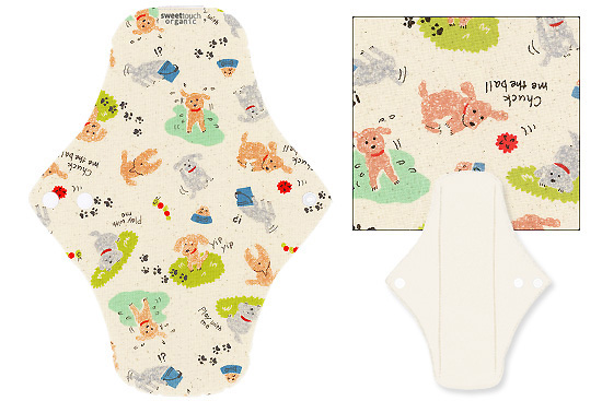 甜蜜接觸SweetTouch-有機棉布衛生棉24cm日用標準