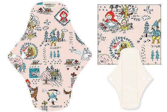 甜蜜接觸SweetTouch-有機棉布衛生棉24cm日用標準