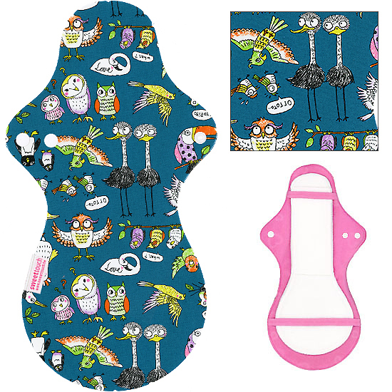 甜蜜接觸SweetTouch-分離型夜用加大尾翼布衛生棉36cm外襯1件+三層口袋吸水墊1片+送加長額外吸水墊一片