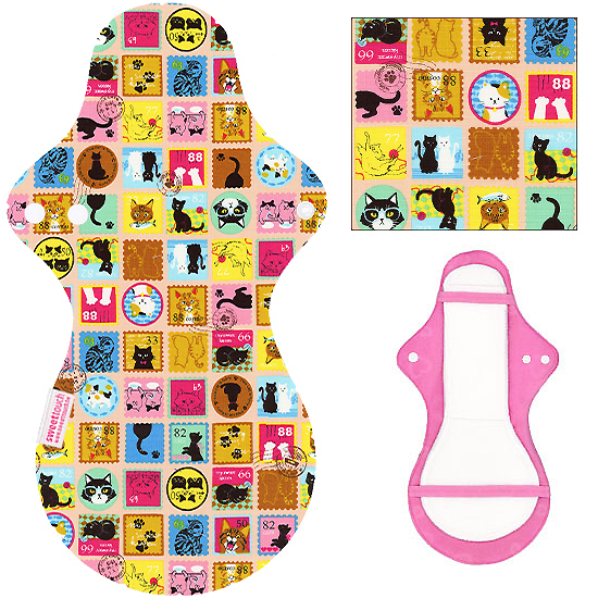 甜蜜接觸SweetTouch-分離型夜用加大尾翼布衛生棉36cm外襯1件+三層口袋吸水墊1片+送加長額外吸水墊一片