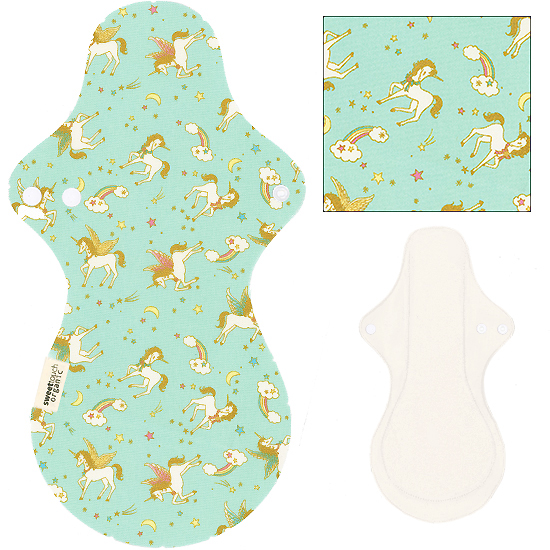 甜蜜接觸SweetTouch-有機棉夜用布衛生棉36cm加大尾翼