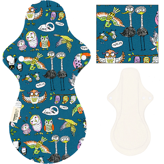 甜蜜接觸SweetTouch-有機棉夜用布衛生棉36cm加大尾翼