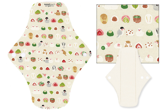 甜蜜接觸SweetTouch-有機棉布衛生棉24cm日用標準