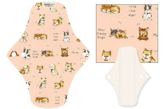 甜蜜接觸SweetTouch-有機棉布衛生棉24cm日用標準