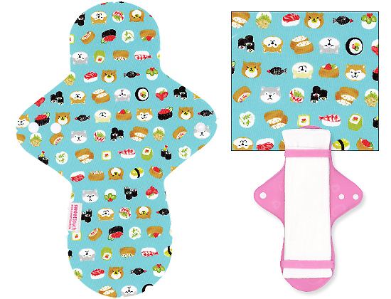 甜蜜接觸SweetTouch-分離型日用布衛生棉28cm外襯+三層口袋吸水墊套組+送標準額外吸水墊1片