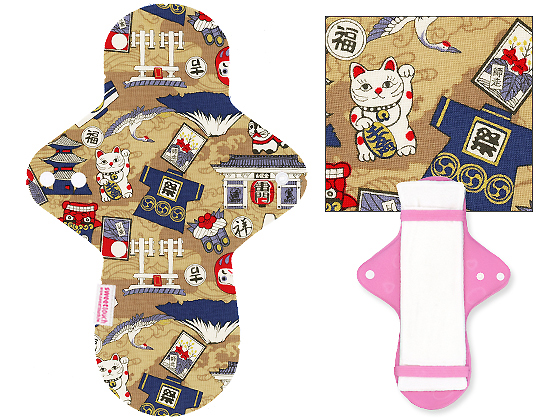 甜蜜接觸SweetTouch-分離型日用布衛生棉28cm外襯+三層口袋吸水墊套組+送標準額外吸水墊1片