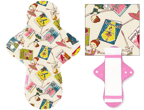 甜蜜接觸SweetTouch-分離型日用布衛生棉28cm外襯+三層口袋吸水墊套組+送標準額外吸水墊1片