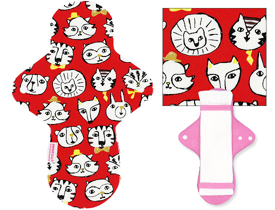 甜蜜接觸SweetTouch-分離型日用布衛生棉28cm外襯+三層口袋吸水墊套組+送標準額外吸水墊1片