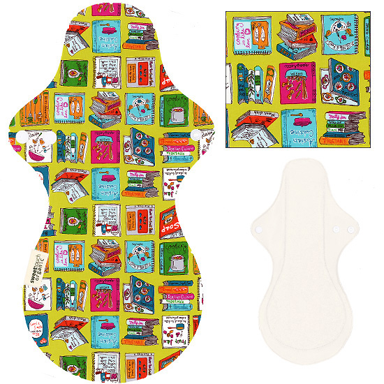 甜蜜接觸SweetTouch-有機棉夜用布衛生棉36cm加大尾翼