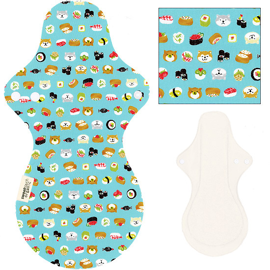 甜蜜接觸SweetTouch-有機棉夜用布衛生棉36cm加大尾翼