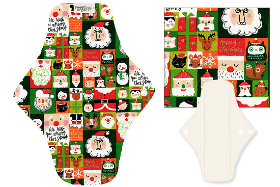 甜蜜接觸SweetTouch-有機棉布衛生棉24cm日用標準