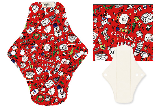 甜蜜接觸SweetTouch-有機棉布衛生棉24cm日用標準