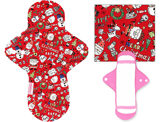 甜蜜接觸SweetTouch-分離型日用布衛生棉28cm外襯+三層口袋吸水墊套組+送標準額外吸水墊1片