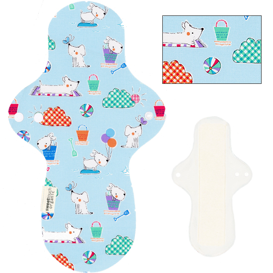 甜蜜接觸SweetTouch-有機棉34cm日夜用布衛生棉