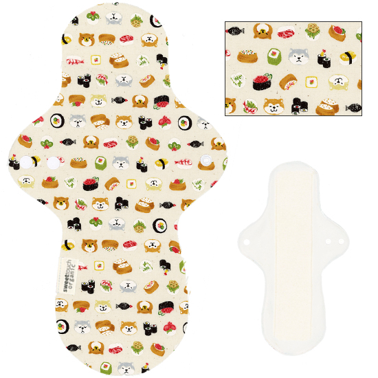 甜蜜接觸SweetTouch-有機棉34cm日夜用布衛生棉