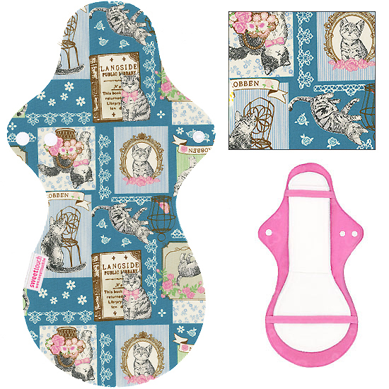 甜蜜接觸SweetTouch-分離型夜用加大尾翼布衛生棉36cm外襯1件+三層口袋吸水墊1片+送加長額外吸水墊一片