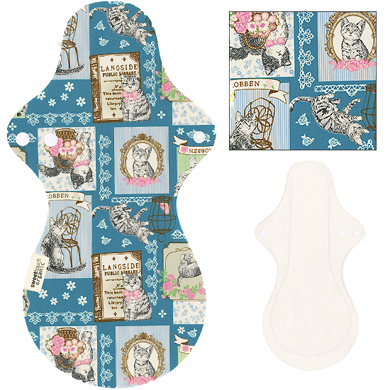 甜蜜接觸SweetTouch-有機棉夜用布衛生棉36cm加大尾翼