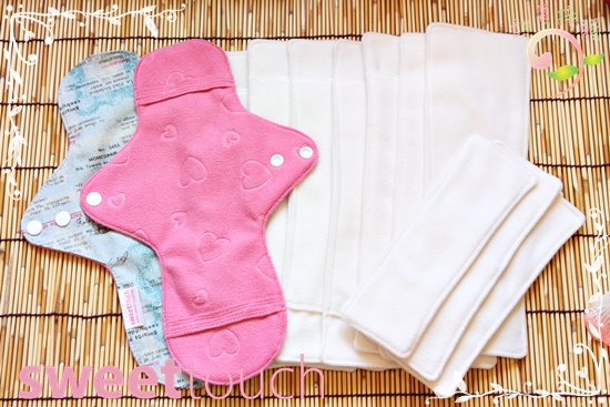 甜蜜接觸SweetTouch-分離式日用布衛生棉28cm組合包-量多