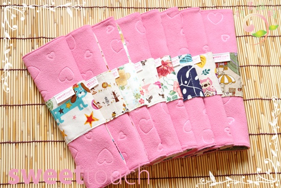 甜蜜接觸SweetTouch-摺疊型有機棉布衛生棉8件組